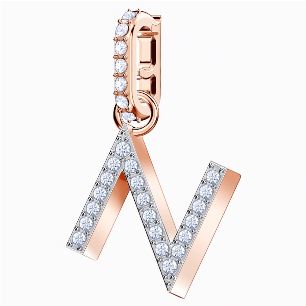 Swarovski letter N charms